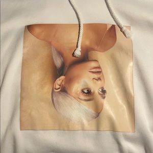 ariana grande white sweetener hoodie